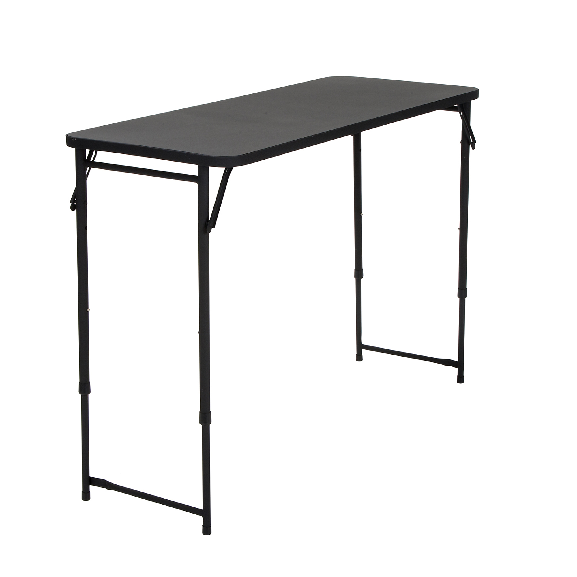 Cosco, 20in. x 48in. Plastic Top Adjustable Folding Table, Height 28 in, Width 48 in, Length 20 in, Model# 14440BLK1E